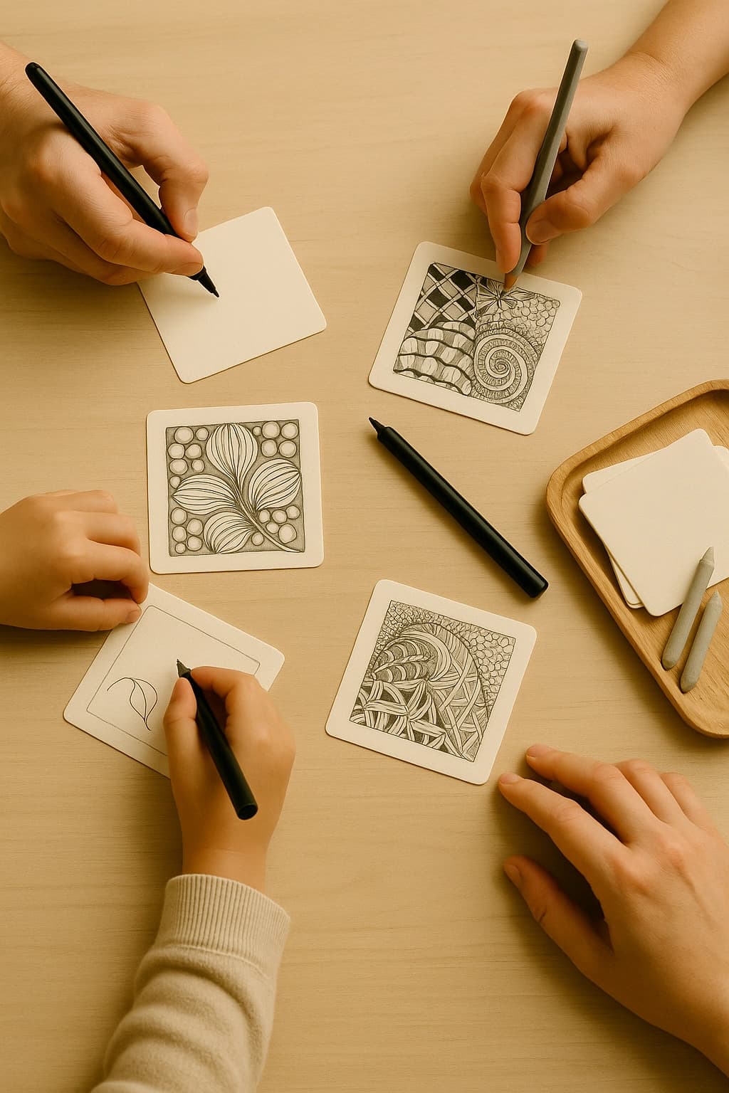 Photo des crayons vendus en boutique