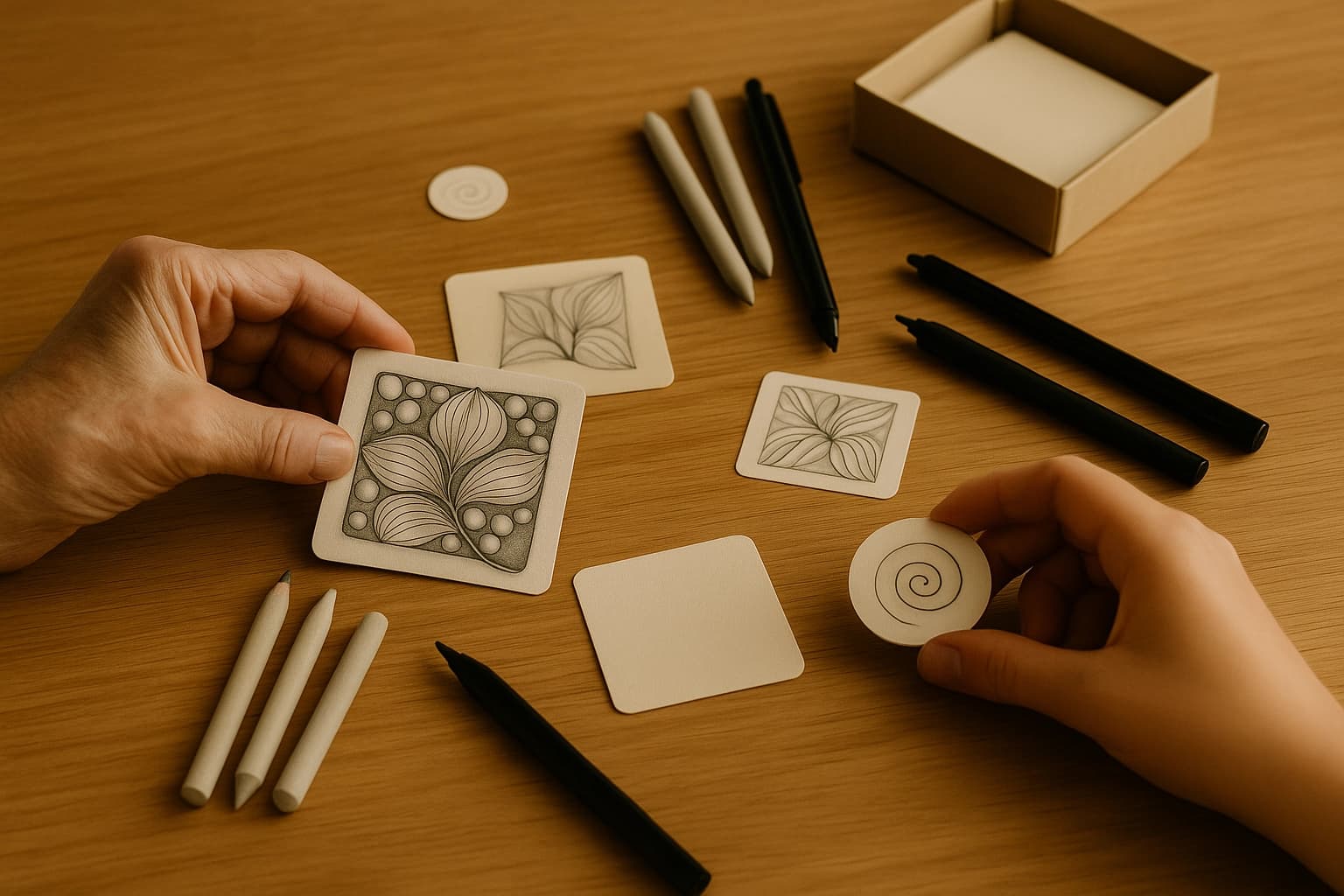 Photo des crayons vendus en boutique